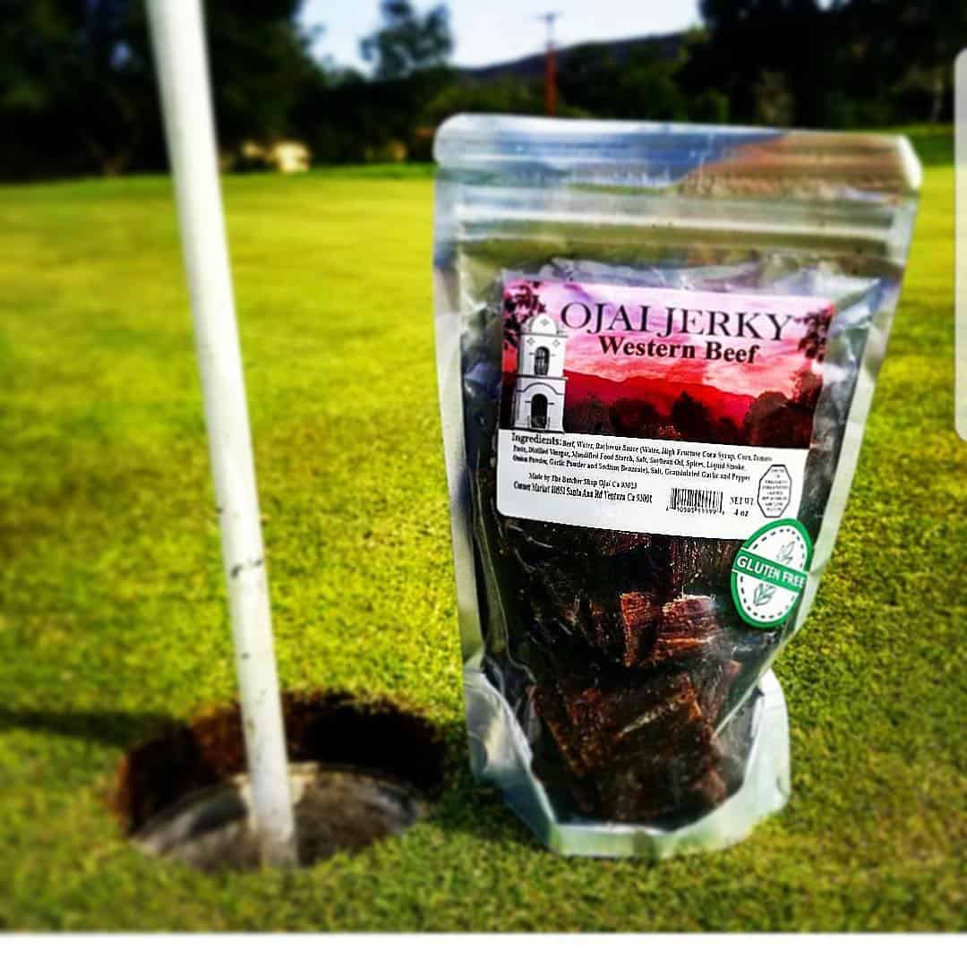 Ojai Jerky Flavors 6 Western Beef Jerky Bag to Get You Through 9 Holes.