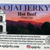 Hot Beef Jerky Ingredients Label